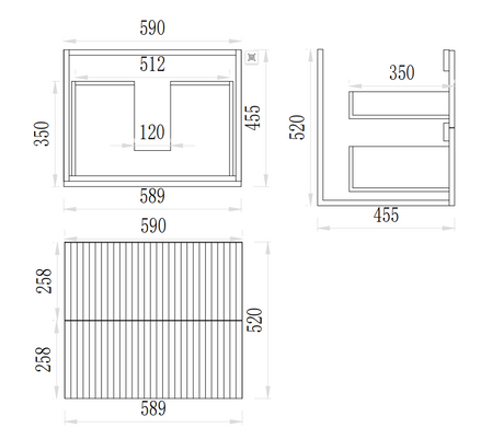EDEN Wall Hung Vanity
