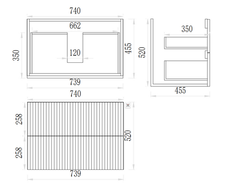 EDEN Wall Hung Vanity