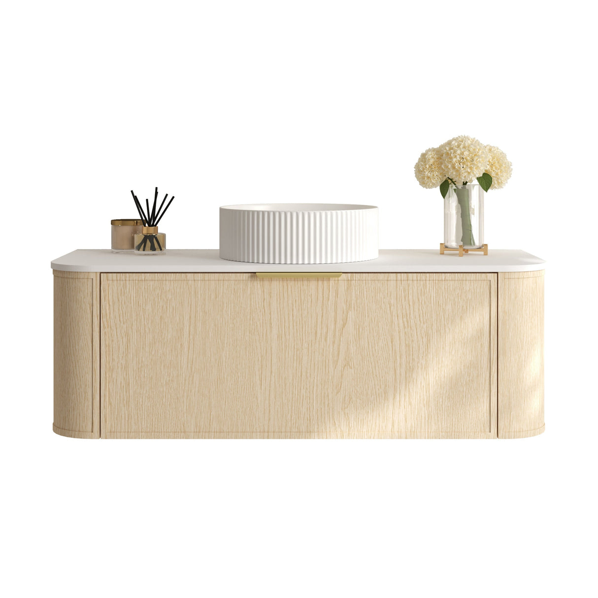 ELVA Wall Hung Vanity Natural Oak