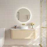 ELVA Wall Hung Vanity Natural Oak