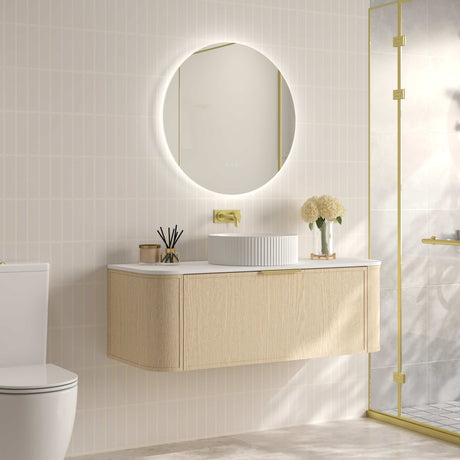 ELVA Wall Hung Vanity Natural Oak