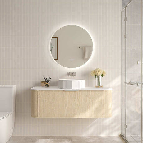 ELVA Wall Hung Vanity Natural Oak