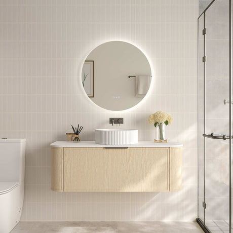 ELVA Wall Hung Vanity Natural Oak