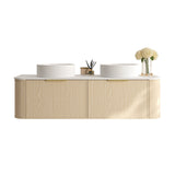 ELVA Wall Hung Vanity Natural Oak