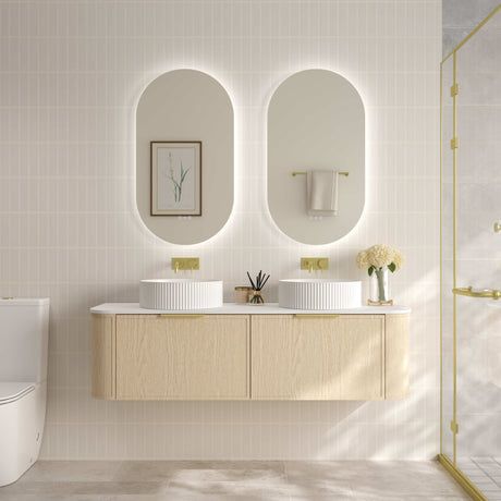 ELVA Wall Hung Vanity Natural Oak