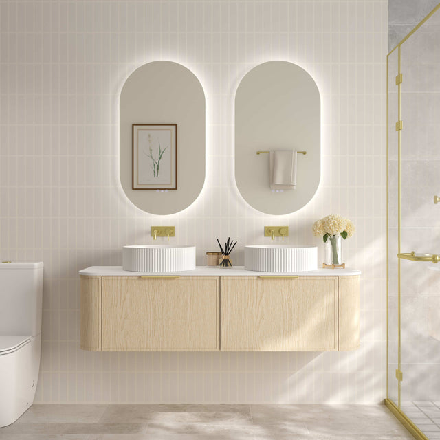 ELVA Wall Hung Vanity Natural Oak