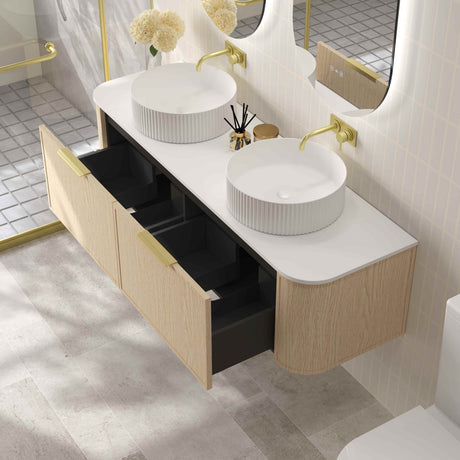 ELVA Wall Hung Vanity Natural Oak