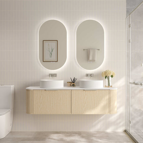 ELVA Wall Hung Vanity Natural Oak