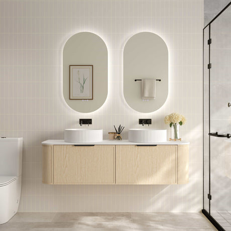 ELVA Wall Hung Vanity Natural Oak