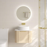 ELVA Wall Hung Vanity Natural Oak