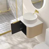 ELVA Wall Hung Vanity Natural Oak