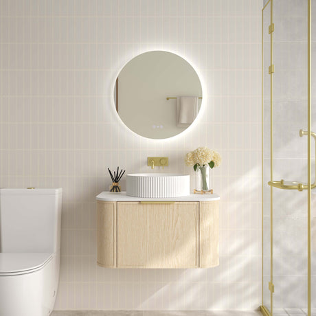 ELVA Wall Hung Vanity Natural Oak