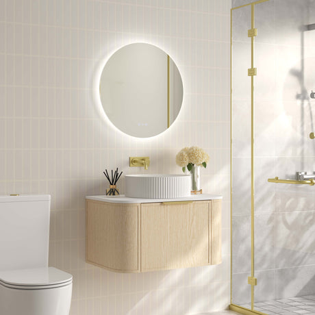 ELVA Wall Hung Vanity Natural Oak