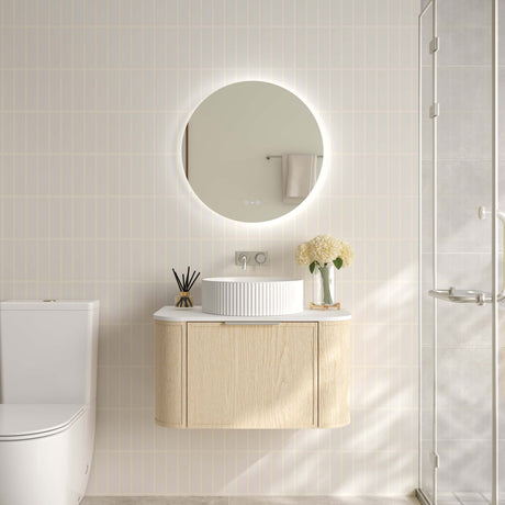 ELVA Wall Hung Vanity Natural Oak