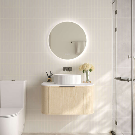 ELVA Wall Hung Vanity Natural Oak