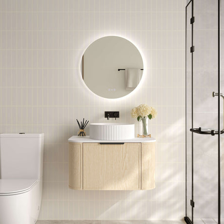 ELVA Wall Hung Vanity Natural Oak