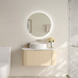ELVA Wall Hung Vanity Natural Oak