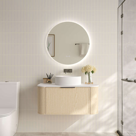 ELVA Wall Hung Vanity Natural Oak