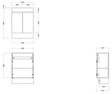 Timberline ENSUITE Single Bowl Floor Standing Vanity (All Sizes)