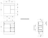 Timberline ENSUITE Single Bowl Floor Standing Vanity (All Sizes)
