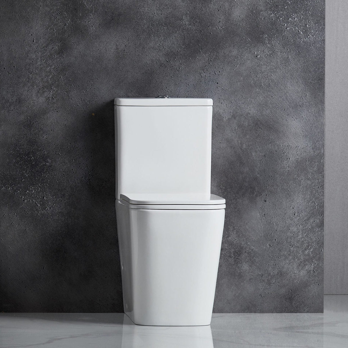 Enox Rimless Back To Wall Toilet Suite (Gloss White)