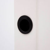 Manovella Matte Black Round Sliding Door Finger Pull