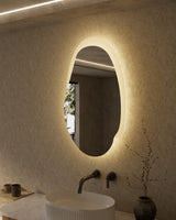 EVANSTON Back-Lit LED Asymmetric Frameless Mirror 530x900mm