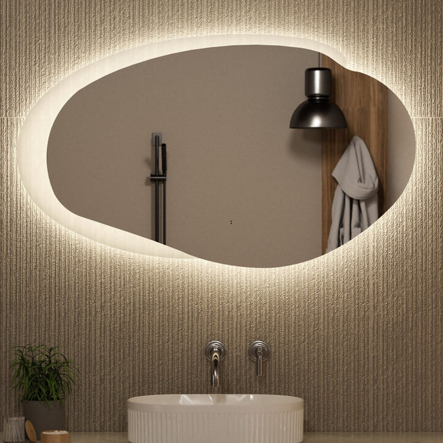 EVANSTON LED Asymmetric Frameless Mirror 1100x646mm