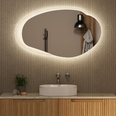 EVANSTON LED Asymmetric Frameless Mirror 1100x646mm