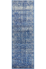 Evoke Oasis Navy Transitional Runner Rug