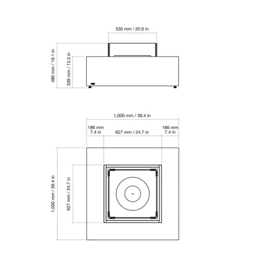 EcoSmart Base 40 Fire Table