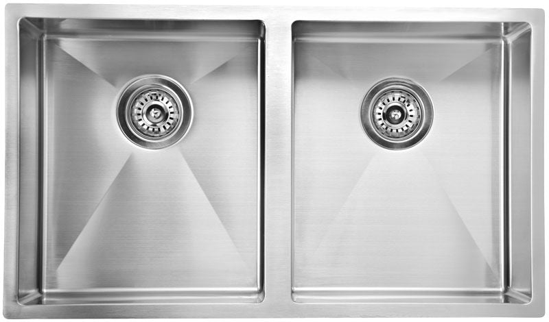 Eden Double Bowl Above / Undermount Sink 760mm Tainless Steel