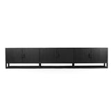 Eden Teak Wood Entertainment Unit - Black - 3m