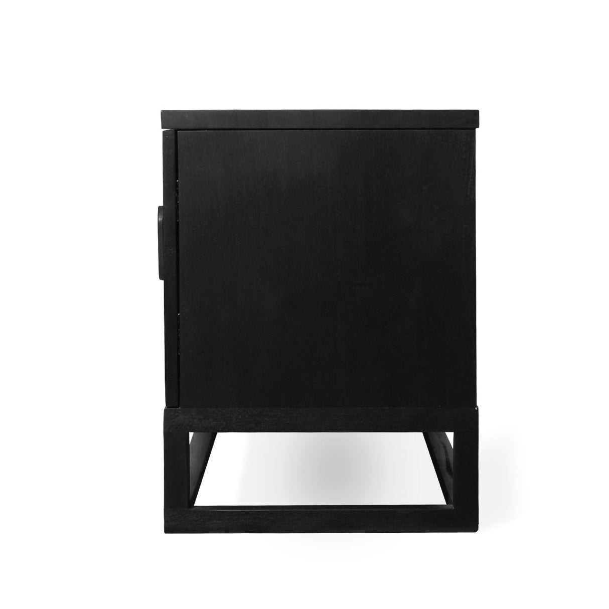 Eden Teak Wood Entertainment Unit - Black - 3m