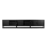 Eden Teak Wood Entertainment Unit - Black - 3m