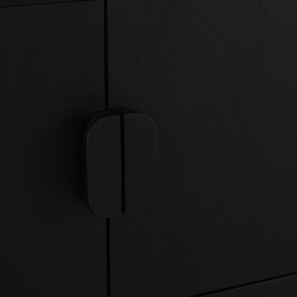 Eden Teak Wood Entertainment Unit - Black - 3m