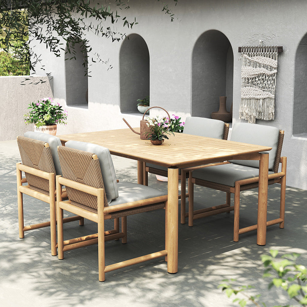 Elara Outdoor Teak Table – 1.6m