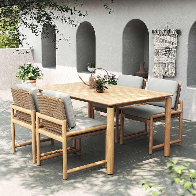 Elara Outdoor Teak Table – 1.6m