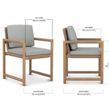 Elara Outpost Teak Dining Armchair