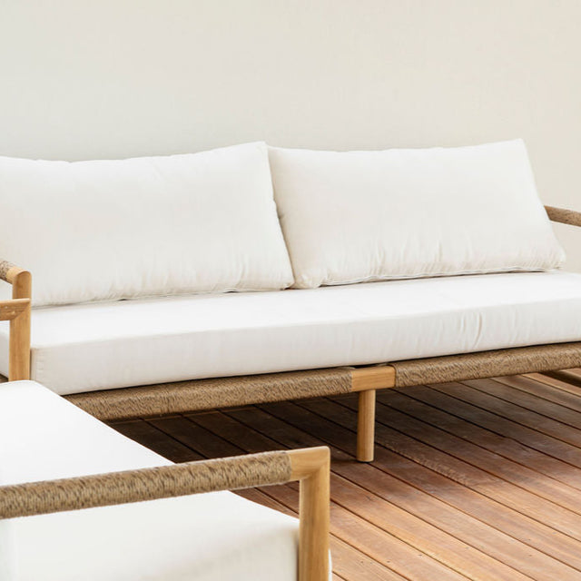 Elara Outpost Teak Sofa - 3 Seater