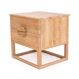 Elara Teak Bedside Table - Natural - 0.61m