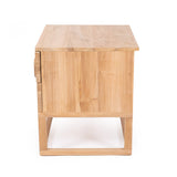 Elara Teak Bedside Table - Natural - 0.61m