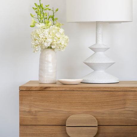 Elara Teak Bedside Table - Natural - 0.61m