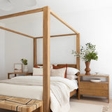 Elara Teak Four Post Bed - King - 1.94m