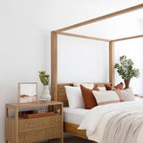 Elara Teak Four Post Bed - King - 1.94m
