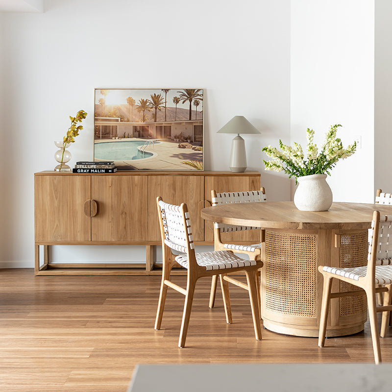 Elara Teak Sideboard – Four Door - 2m