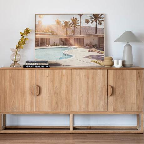Elara Teak Sideboard – Four Door - 2m