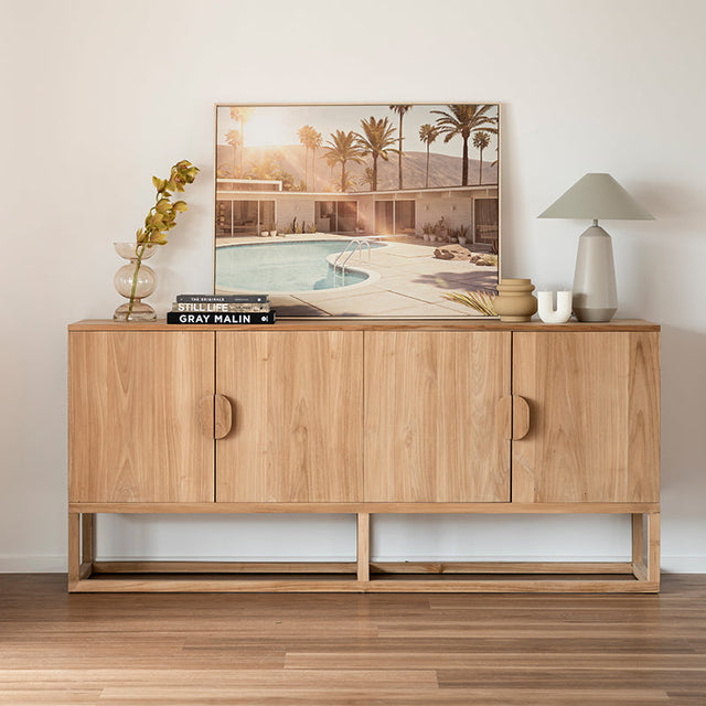 Elara Teak Sideboard – Four Door - 2m