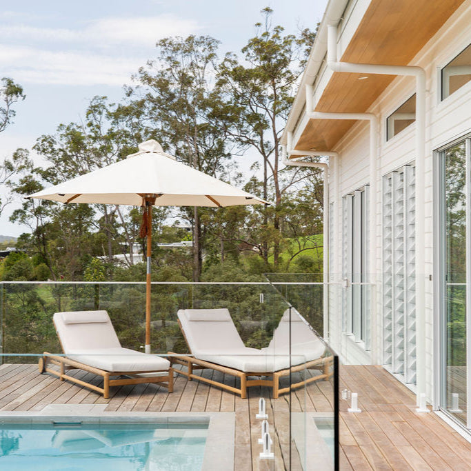 Elara Teak Sunlounger