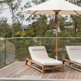 Elara Teak Sunlounger